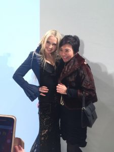 Toshiko with Olga Roh, designer and owner of Rohmir
